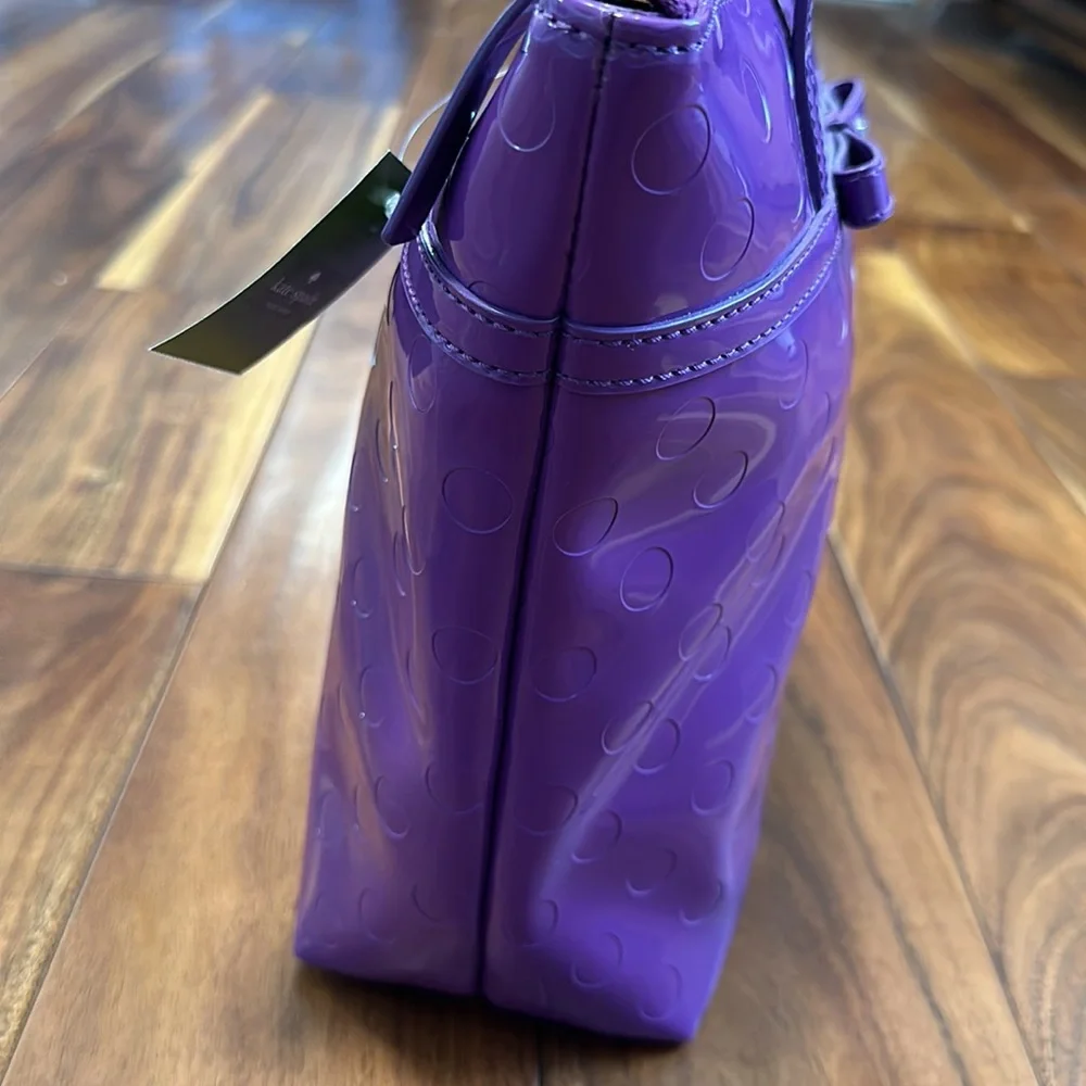 ❌SOLD❌Kate Spade Jeralyn Purple Polka Dot Bag - Picture 4 of 13